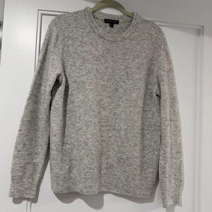 Cozy Banana Republic Light Gray Wool Mohair Sweater